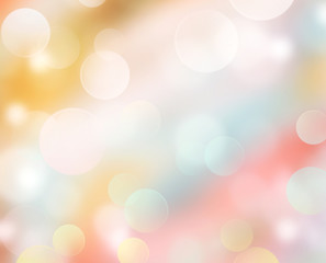 Soft tender colors bokeh abstract background.