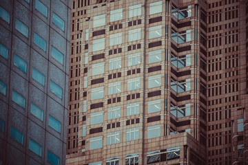 Fototapeta premium Abstract Office building windows background