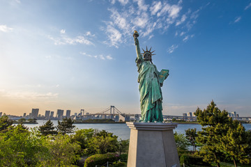 Statue of liberty in Odaiba, Tokyo © exzozis