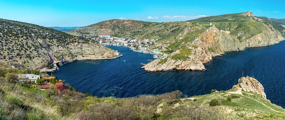 Fototapeta na wymiar view to the bay of Balaklava