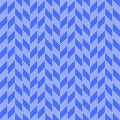 Square Rhombohedron Seamless Pattern Blue