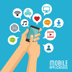 Fototapeta premium Social media design. Networking icon. Technology concept