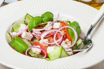 Fresh mediterranean salad.
