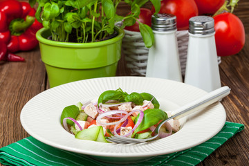 Fresh mediterranean salad.
