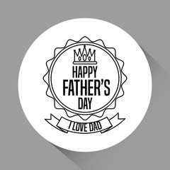 Fathers day concept. celebration design. Greeting icon