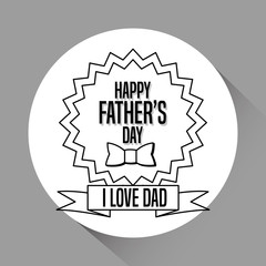 Fathers day concept. celebration design. Greeting icon