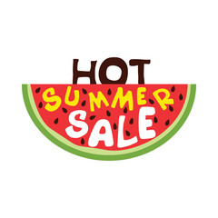 Watermelon poster. Hot summer sale.