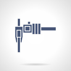 Sliding caliper glyph style vector icon