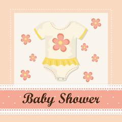 Baby Shower design. Invitation concep. Colorful illustration
