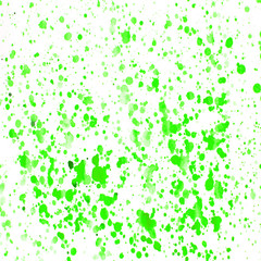 Акварельный абстрактный  цветной рисунок разноцветные пятна, разводы и брызги. Нежные весенние цвета. зеленый цвет  на белом фоне.