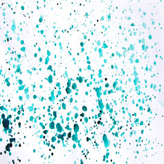 Акварельный абстрактный  цветной рисунок разноцветные пятна, разводы и брызги  на белом фоне.. Нежные весенние цвета.