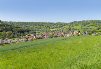 Fototapeta na wymiar Kocherstetten in Hohenlohe