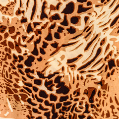 texture of print fabric striped leopard
