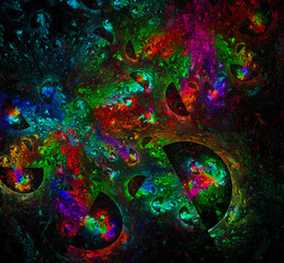 Psychedelic background.