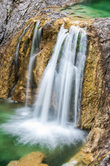 Fototapeta na wymiar Waterfall (Stuibenfälle, Reutte, Austria)