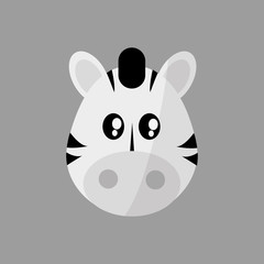 Animal face design. cartoon icon. vector illustration