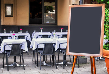 empty black board