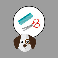 Dog pet cartoon, Animal design. vector illustration
