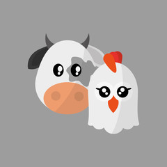 Obraz premium Animal design. cartoon icon. Colorful illustration