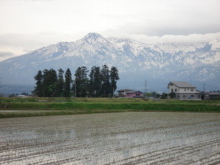 上越高田から見る妙高山