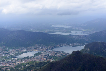 clouds over Garlate lake, Italy