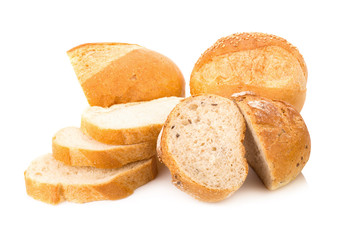 bread isolated on white background