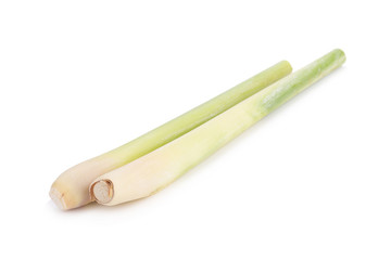 Fresh Lemon grass on a white background