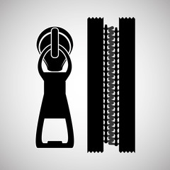 Zip design. Zipper icon. Clothing concept