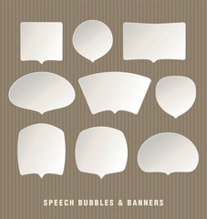 Speech Bubbles and Banners