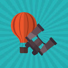 Travel design. Vacation concept. Colorful illustration