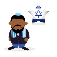 Israel design. Culture design.  isolated illustration