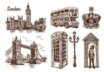 london sketch illustration