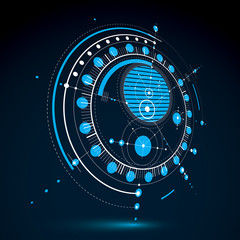 3d engineering technology vector backdrop. Futuristic technical