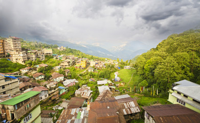 A beautiful valley city view of ravangla