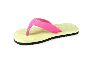 single slipper isolated on a white background