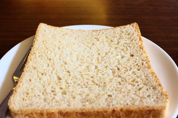 foods such as white bread in the morning