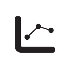 point graph icon vector