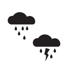 rainy icon vector
