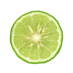 Bergamot[Kaffir lime] isolate on whit background