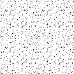 Pixel art style noise seamless vector background white