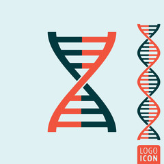 Dna icon isolated