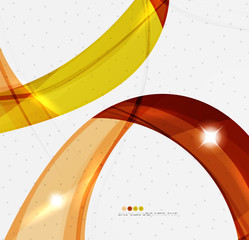 Leaf shape wave abstract background