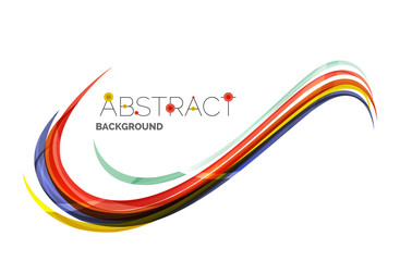 Color stripes with shiny light effects, wave line abstract background