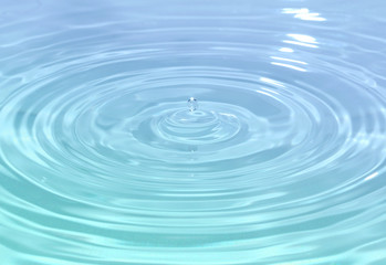 Naklejka na ściany i meble Close up detail of a droplet of water