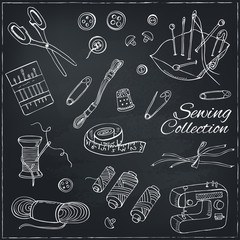Sewing and Knitting tools.