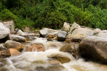 rapids in ruwenzori mountains, uganda