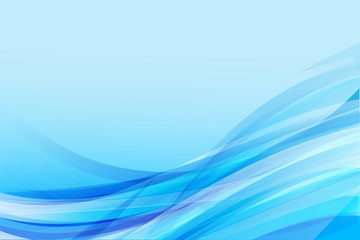 Abstract background light blue curve and wave element vector ill