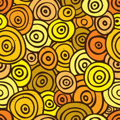 Pop art retro seamless vector pattern yellow