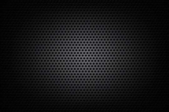 Dark chrome black and gear background texture vector illustratio