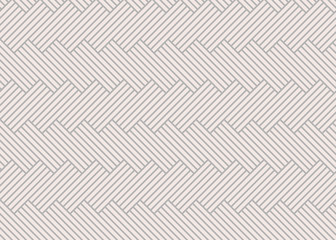 Vector seamless pattern, light gray lines interweaving on light